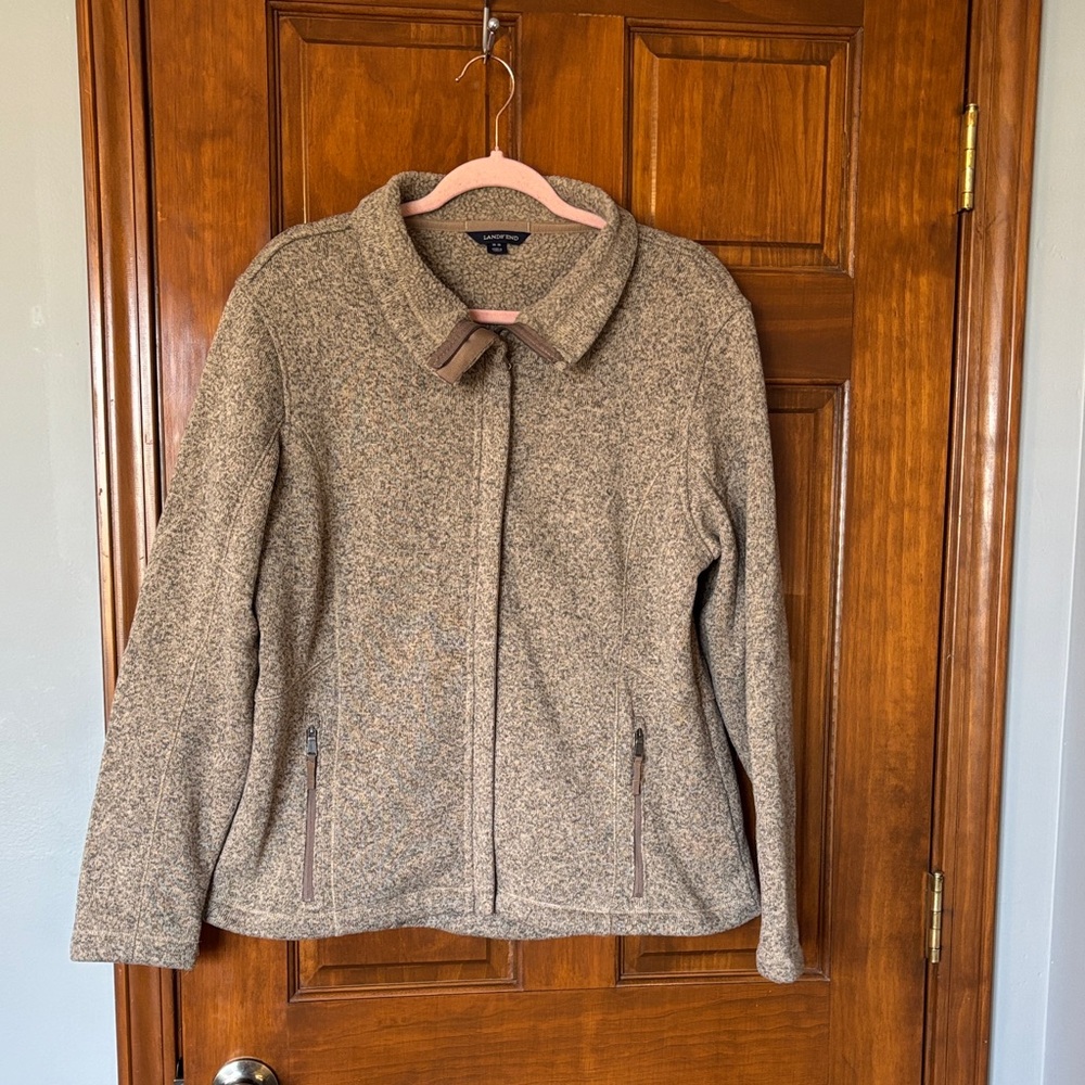 Lands End Women's Tan Jacket Size Large